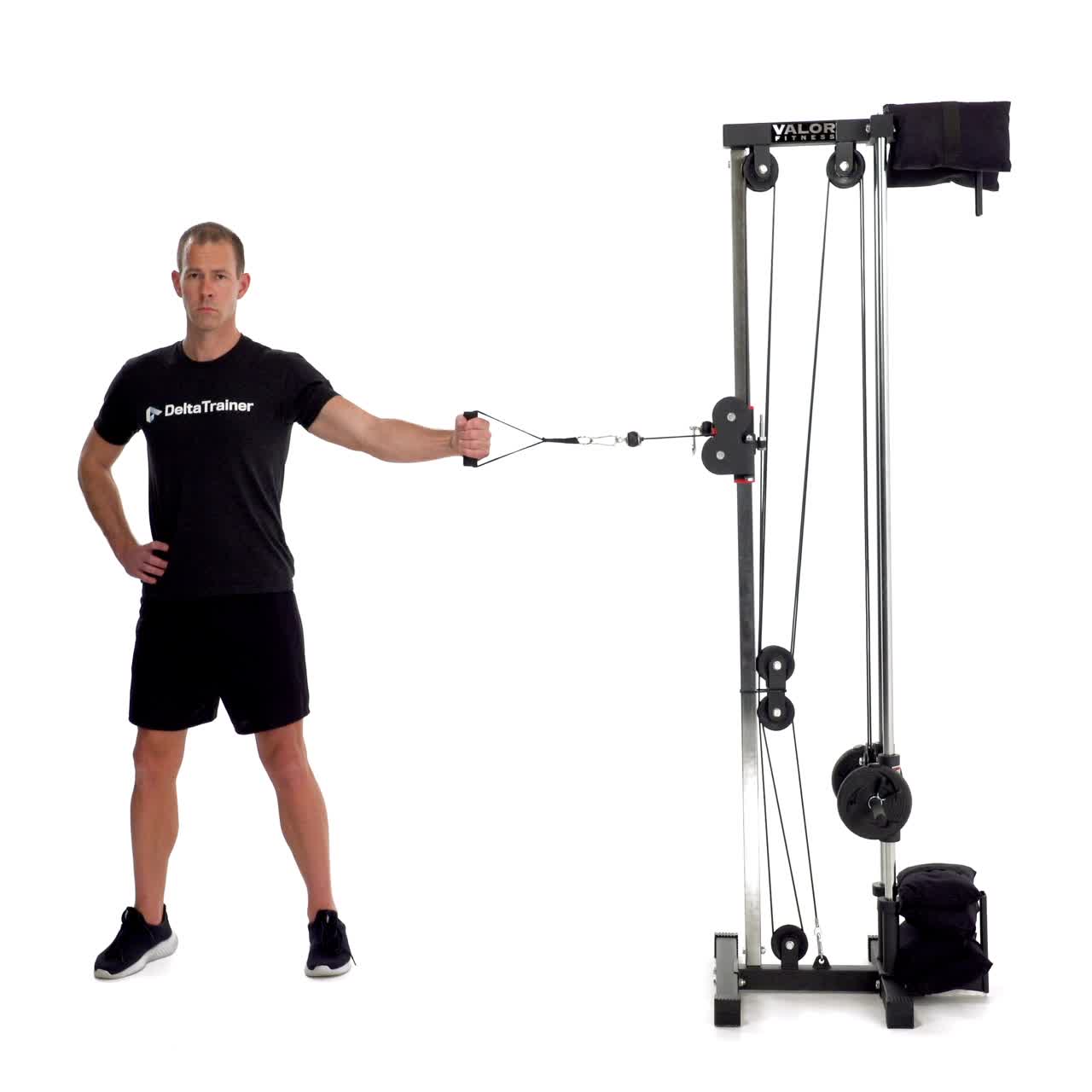 Single Arm Cable Chest Fly with trainwell