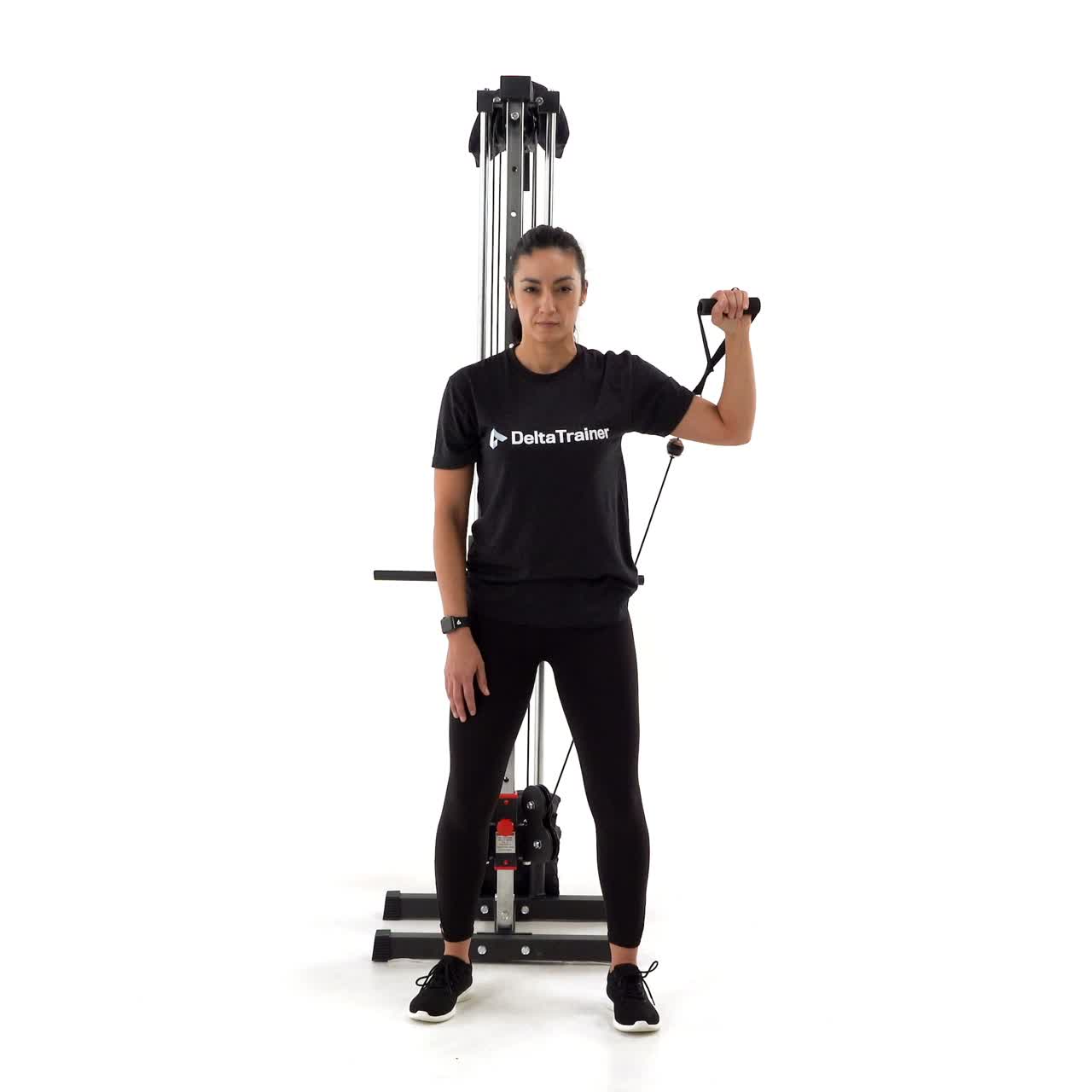Single Arm Cable Overhead Press with trainwell