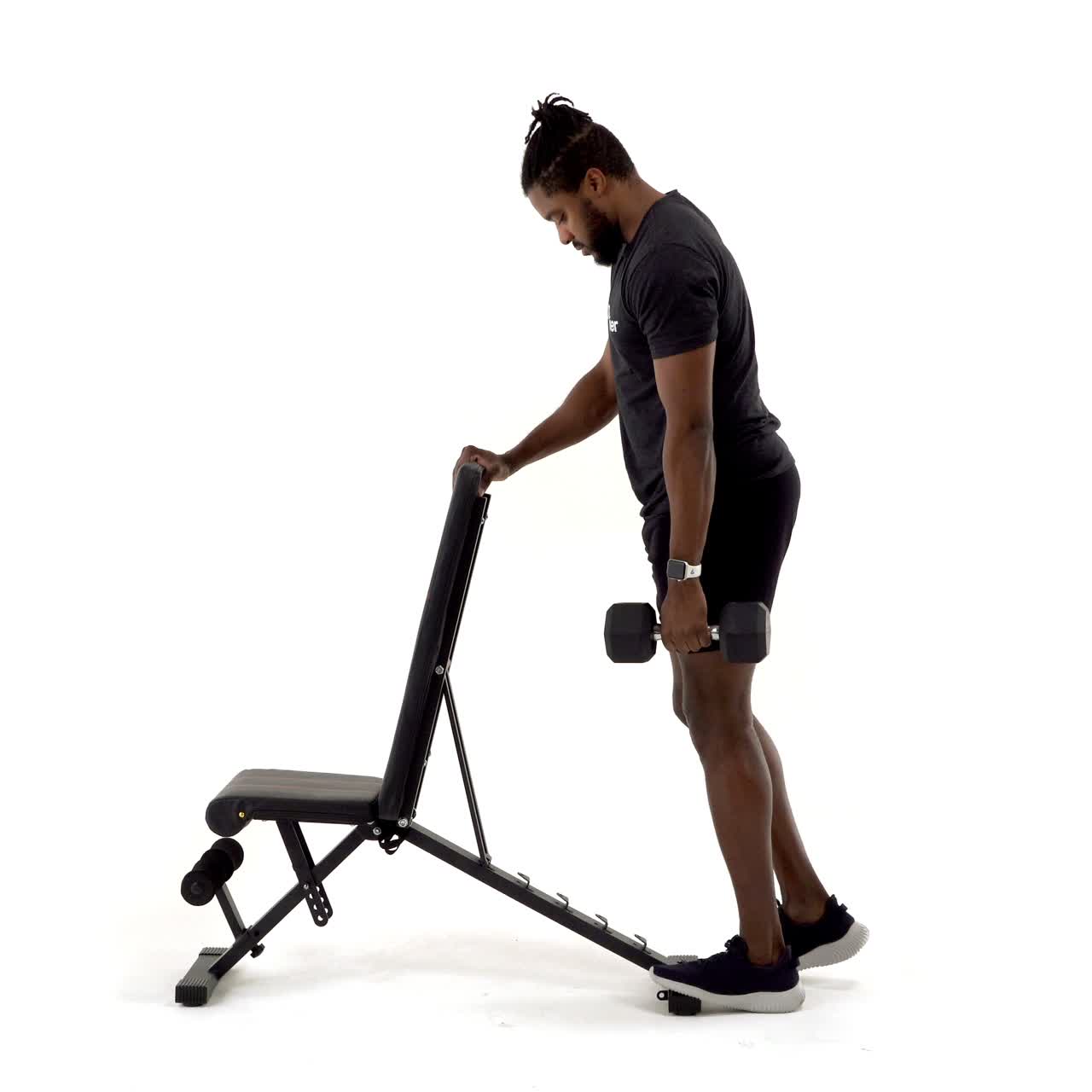 Single Leg Dumbbell Calf Raise with trainwell
