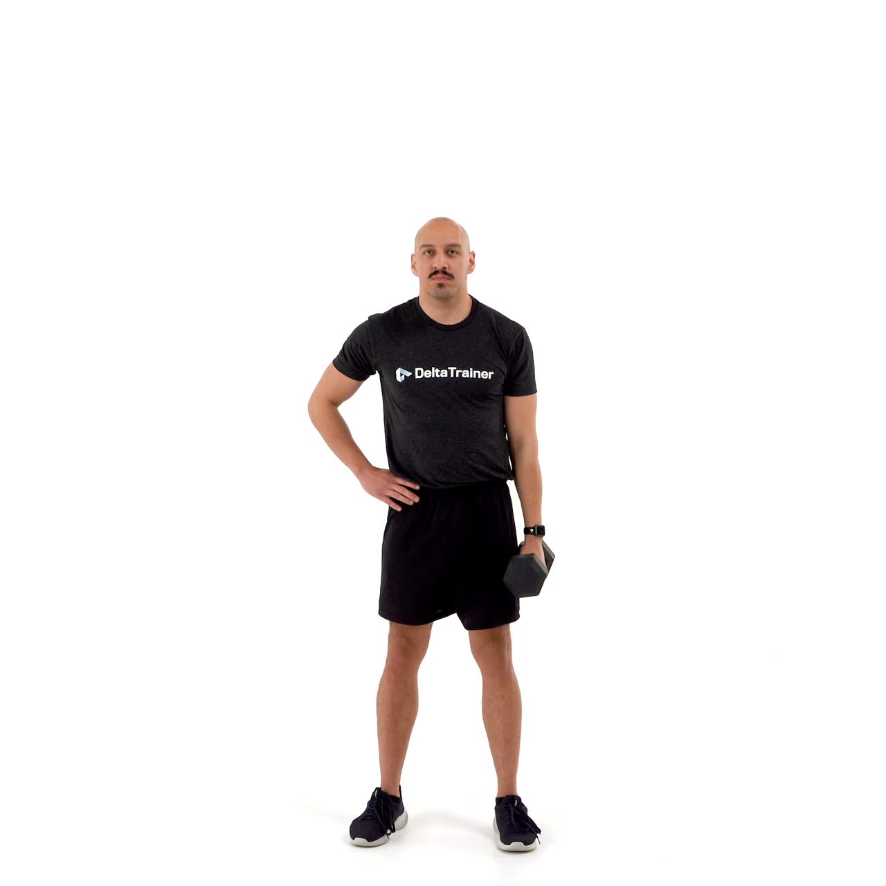 Unilateral Dumbbell Hammer Curl To Press with trainwell