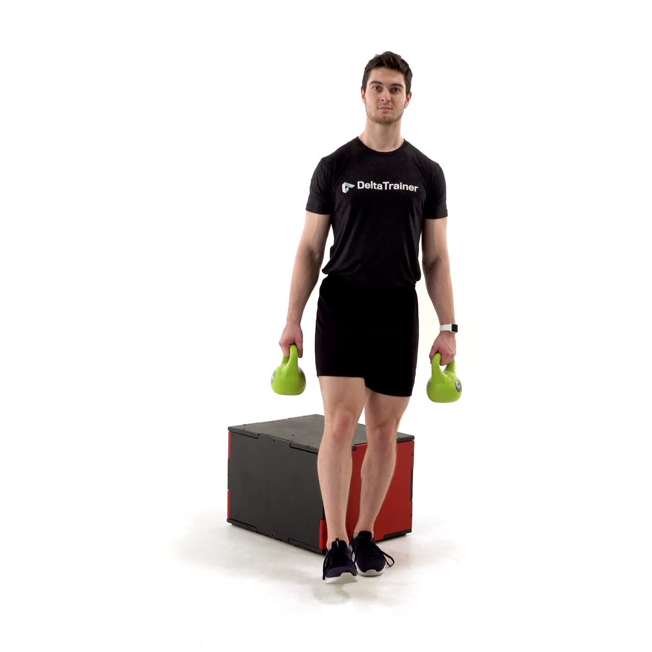 Single Leg Kettlebell Box Squat with trainwell