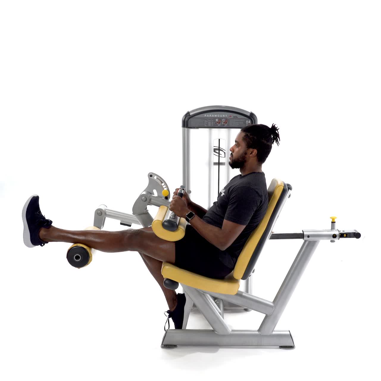 Single Leg Machine Hamstring Curl with trainwell