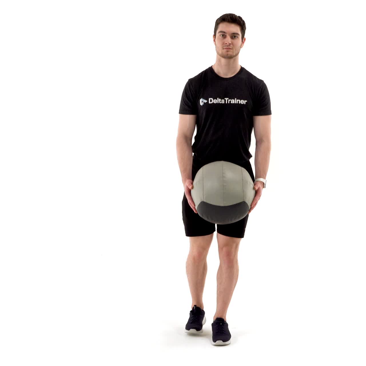 Single Leg Med Ball Romanian Deadlift with trainwell