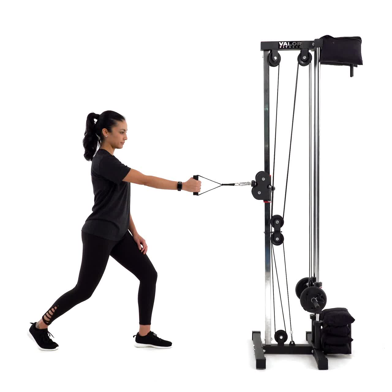Single Arm Split Stance Row with trainwell