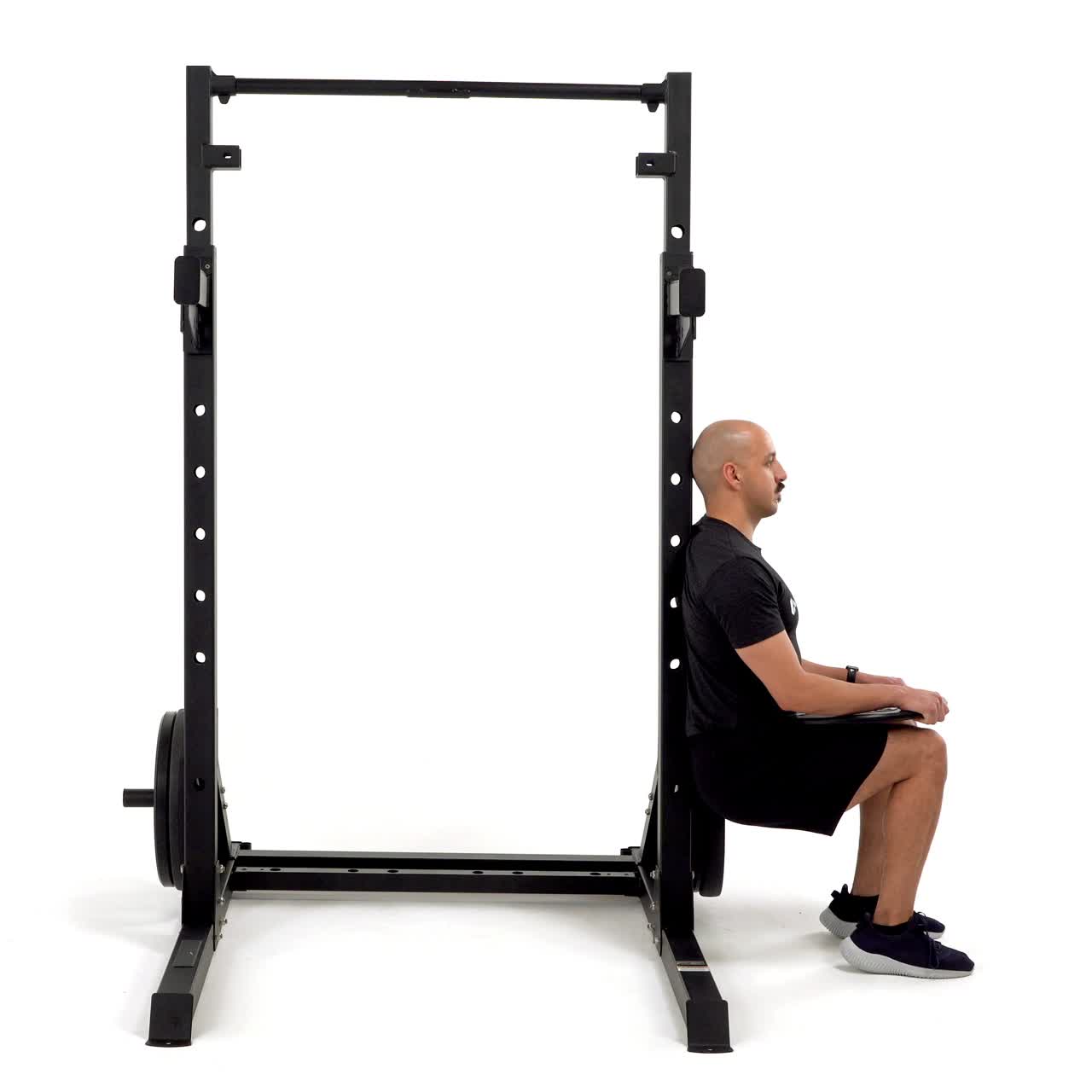 Weighted Wall Sit with trainwell
