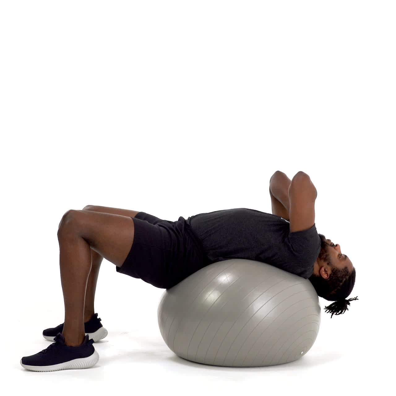 Yoga Ball Sit Up with trainwell