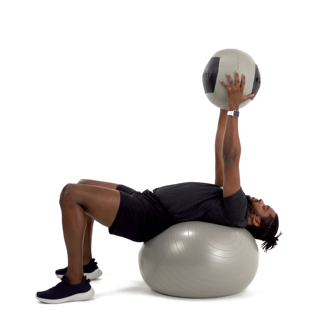 Yoga Ball Med Ball Crunch with trainwell